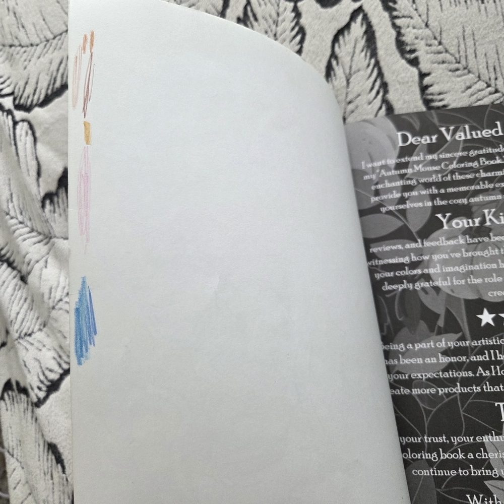 Autumn Mouse Coloring Book - Picture 11 of 16